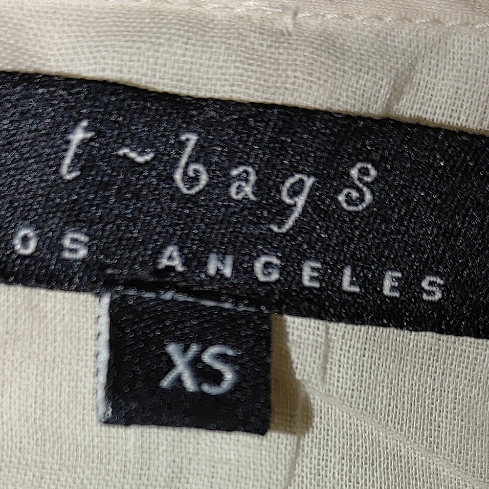 T-BAGS LOS ANGELES BOHO SEQUIN EMBELLISHED TOP XS - Picture 5 of 6